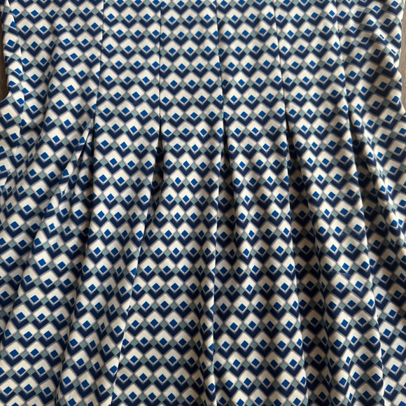 Max Studio Dress Sleeveless Blue Geo Print Stretch Size XS fits S - Picture 5 of 11